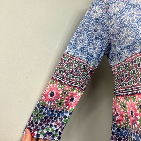 Ruby Rd‎ Blue Print Blouse - Picture 5 of 10